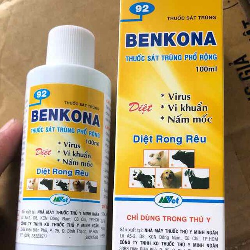 Benkona vốn được sử dụng trong thú y