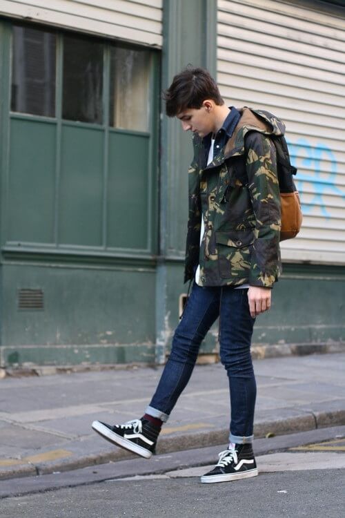 Ways To Wear: Vans Sk8 Hi - Onpointfresh | Mens Outfits, Mens Street Style,  Mens Clothing Styles
