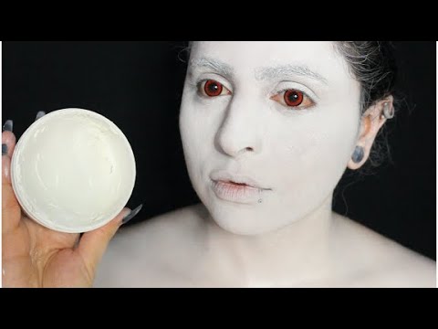 White Face Makeup For Cosplay/Halloween (Mehron ) - Youtube