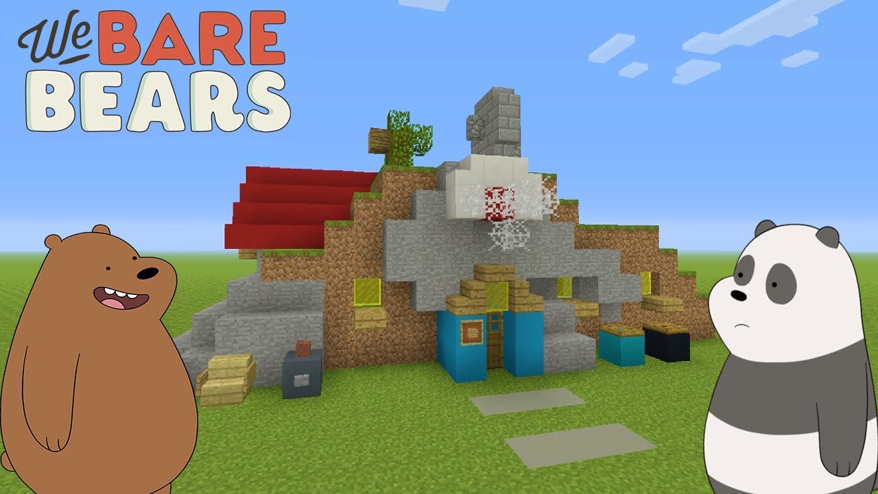 Minecraft Tutorial: How To Make The We Bare Bears Cave House