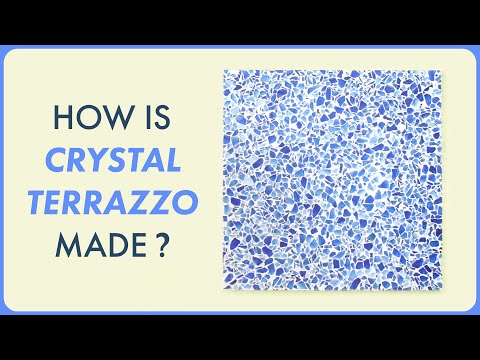 How it's made - Crystal Blue Terrazzo Tiles
