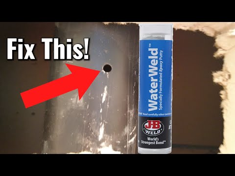 How to Fix Hole in PVC Drain Pipe with JB Water Weld