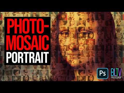 How to Create Powerful, PHOTO-MOSAIC Portraits in Photoshop!